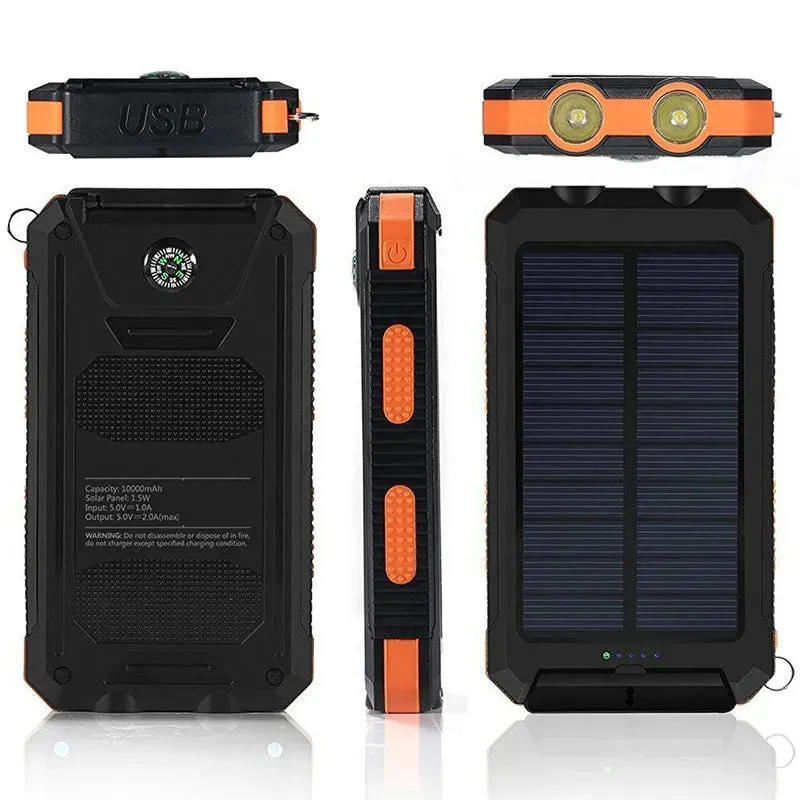 Powerful Waterproof Solar Power Bank 20000mAh