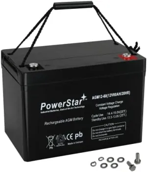 PowerStar Battery 12V Group 34 Replacement Battery for Permobil M300 PS Wheelchair