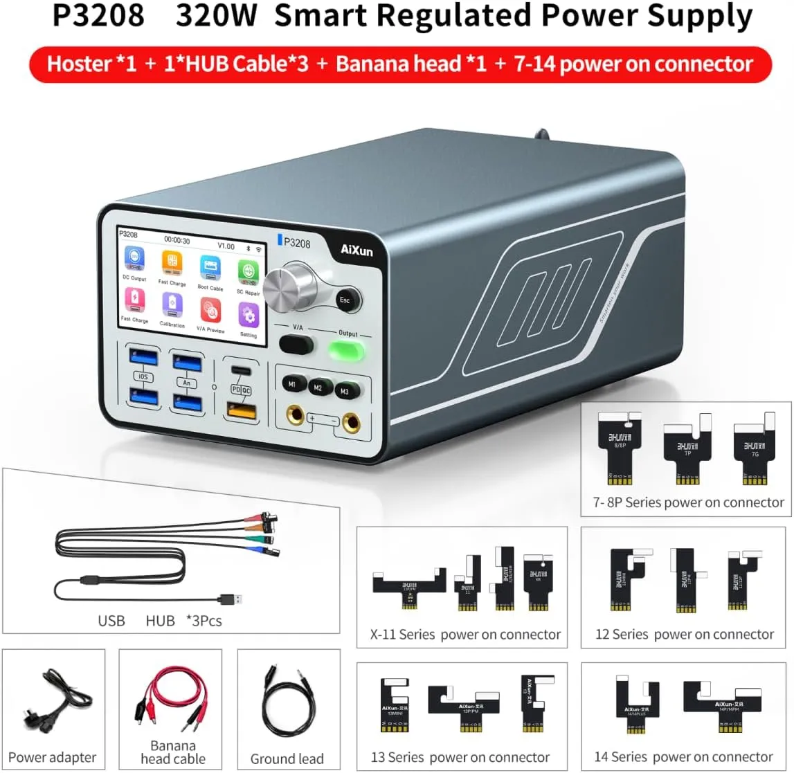Precision 320W Smart Regulated Power Supply 32V/8A One Key Boot Power Box