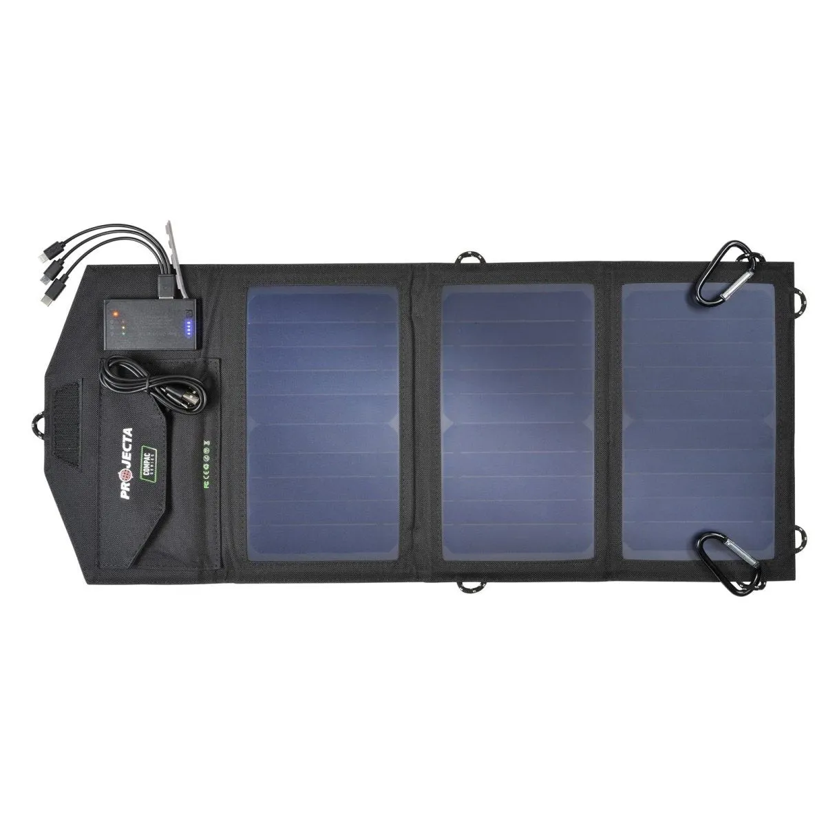 PROJECTA 15W Personal Folding Solar Panel With Power Bank