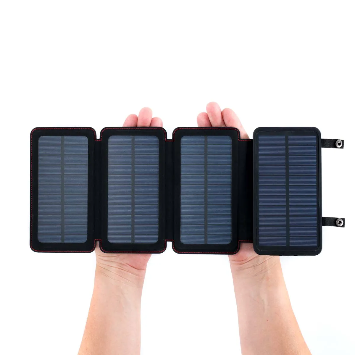 QuadraPro Solar Power Bank with Wireless & Dual USB Charging by Frog & CO