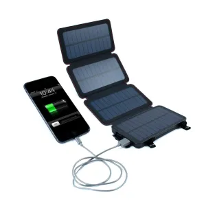 QuadraPro Solar Power Bank with Wireless & Dual USB Charging by Frog & CO