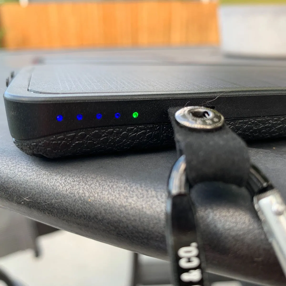 QuadraPro Solar Power Bank with Wireless & Dual USB Charging by Frog & CO