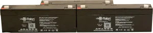 Raion Power 12V 2.3Ah Replacement AGM Battery for Abbott Laboratories 4000 Omni Pump - 3 Pack