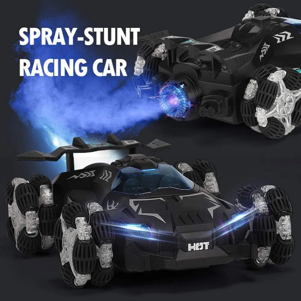 RC Remote Control Car 1:12 Drift Spray Racing 2.4G Children's Toy Car High-Speed Music and Light Driving Realistic Exhaust Simulation Sound Toy Car for Boys and Girls Children's Gifts