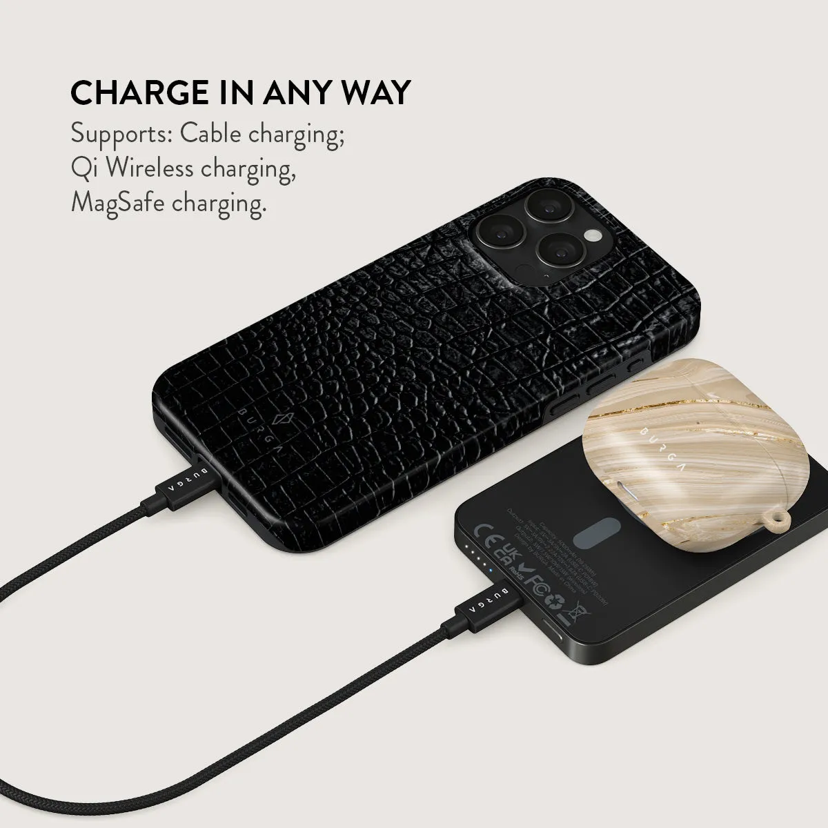 Reaper's Touch - Snakeskin Magnetic Power Bank