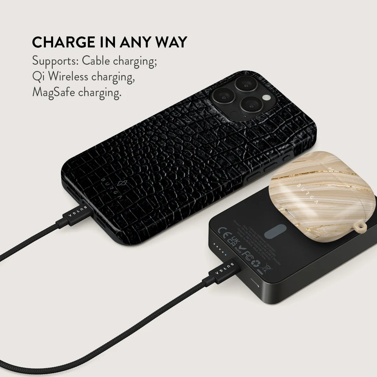 Reaper's Touch - Snakeskin Magnetic Power Bank
