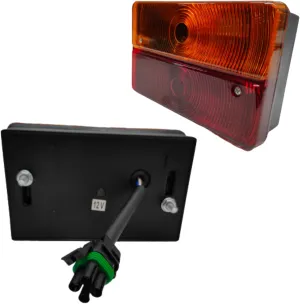 Rear Tractor Light Assembly JCB Tail Lights Stop For Models 1400B 1550B 1600B 1700B JCB 3CX 4CX LOADING SHOVEL 926 Easy to Installation Durable Design Reliable Tail Light JCB Parts Lights