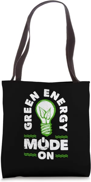 Renewable Energy Systems Green Energy Mode On Tote Bag