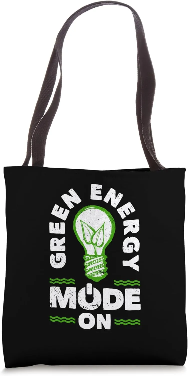 Renewable Energy Systems Green Energy Mode On Tote Bag