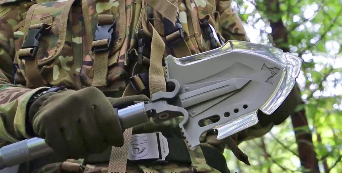 RoyaleGlow Indestructible Multi Function Survival Shovel