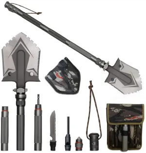 RoyaleGlow Indestructible Multi Function Survival Shovel