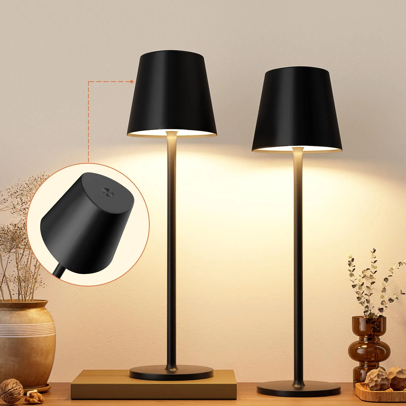 Rynx | Kakanuo Thread Lamp, 3-color Stepless Dimming, 5000mah Rechargeable Battery Powered, Outdoor LED Lamps, For Dining Room,
