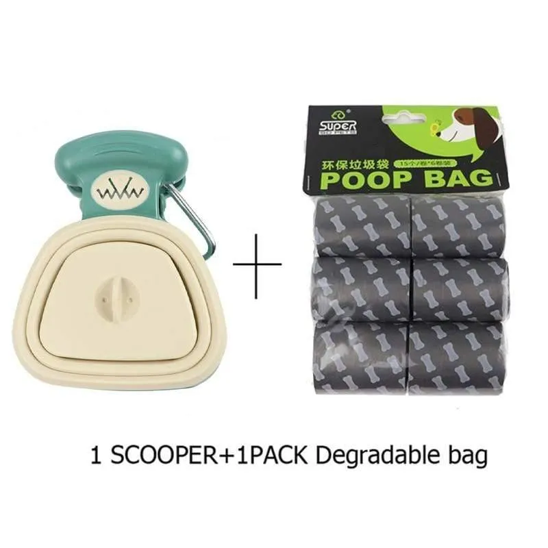 Rynx | Pet Dog Poop Bag Dispenser Travel Foldable Poop Collector Poop Scoop Cleaning Pet Waste Picker Cleaning Tools Pet Products