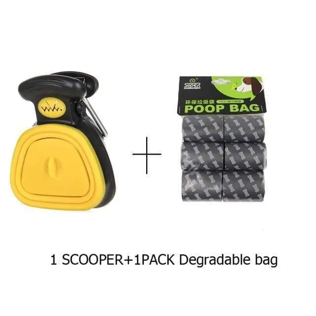 Rynx | Pet Dog Poop Bag Dispenser Travel Foldable Poop Collector Poop Scoop Cleaning Pet Waste Picker Cleaning Tools Pet Products