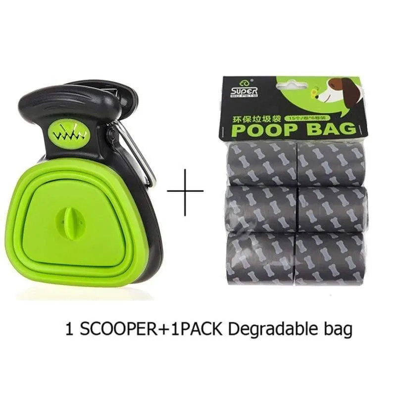 Rynx | Pet Dog Poop Bag Dispenser Travel Foldable Poop Collector Poop Scoop Cleaning Pet Waste Picker Cleaning Tools Pet Products