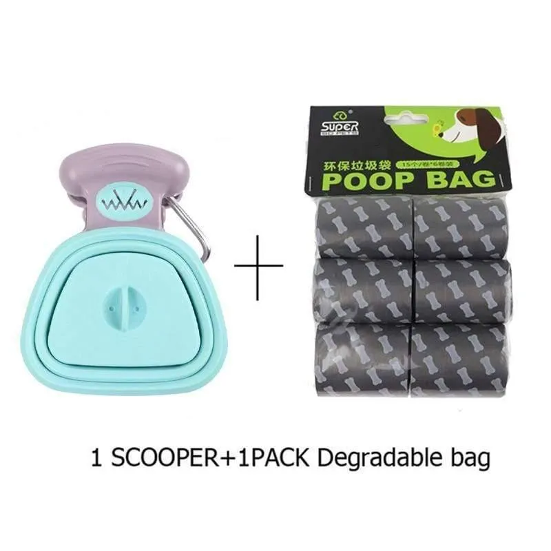 Rynx | Pet Dog Poop Bag Dispenser Travel Foldable Poop Collector Poop Scoop Cleaning Pet Waste Picker Cleaning Tools Pet Products