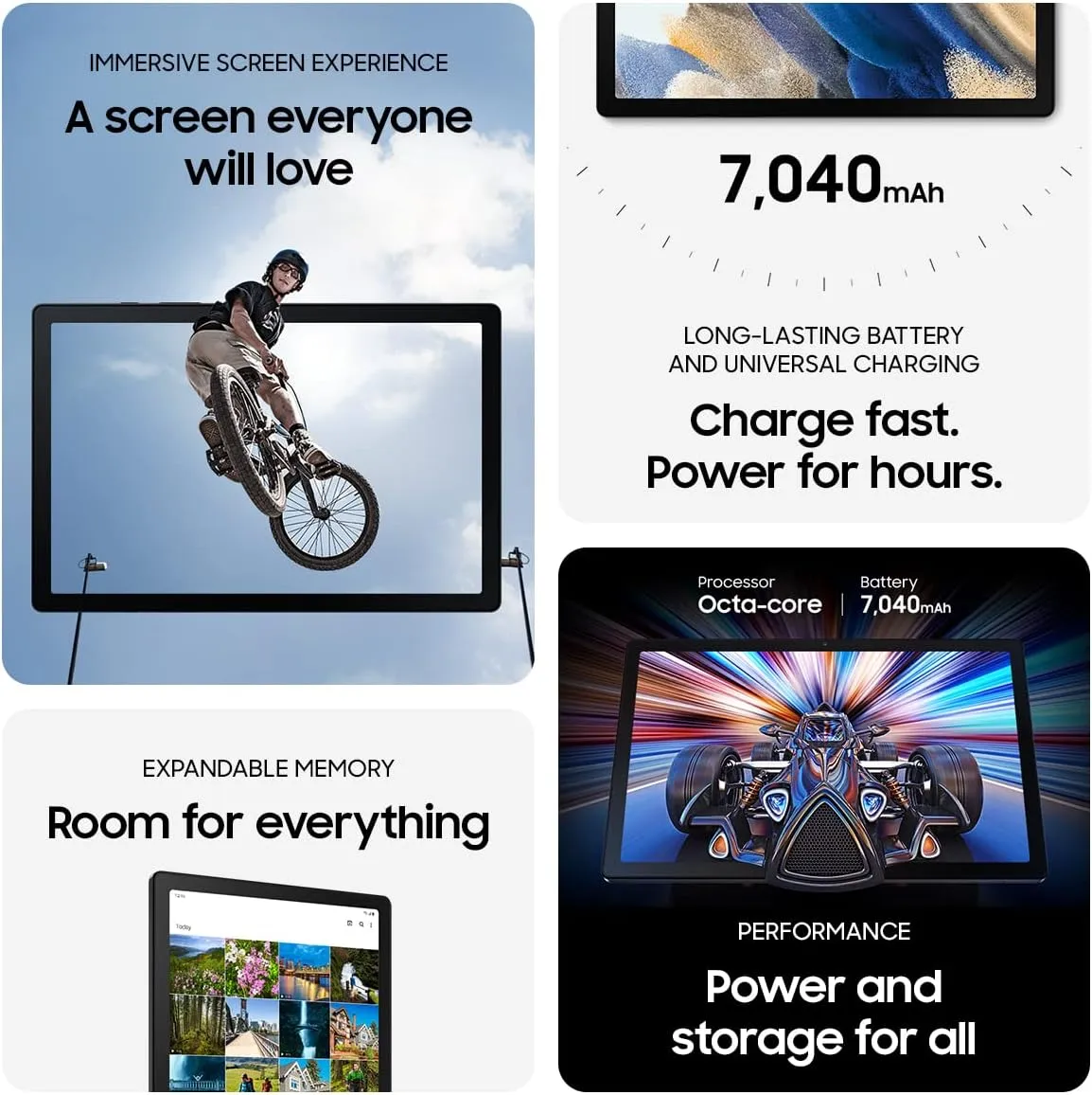 Samsung Galaxy Tab A8 10.5-in 128GB Tablet - Gray SM-X200NZAFXAR (2022)