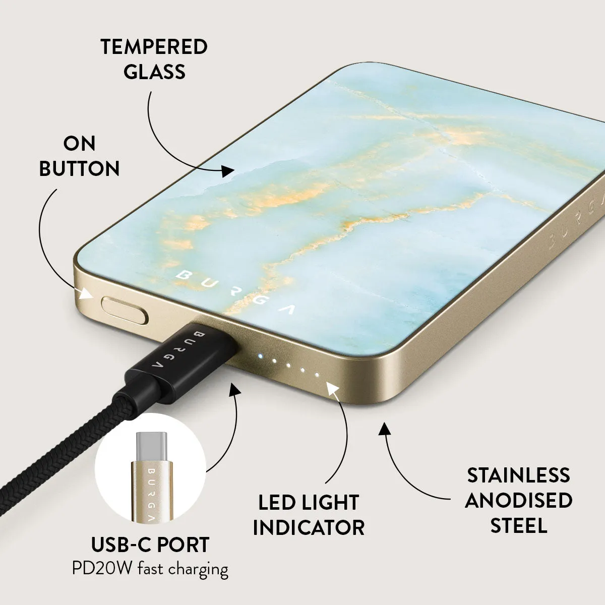 Sea Salt - Magnetic Power Bank
