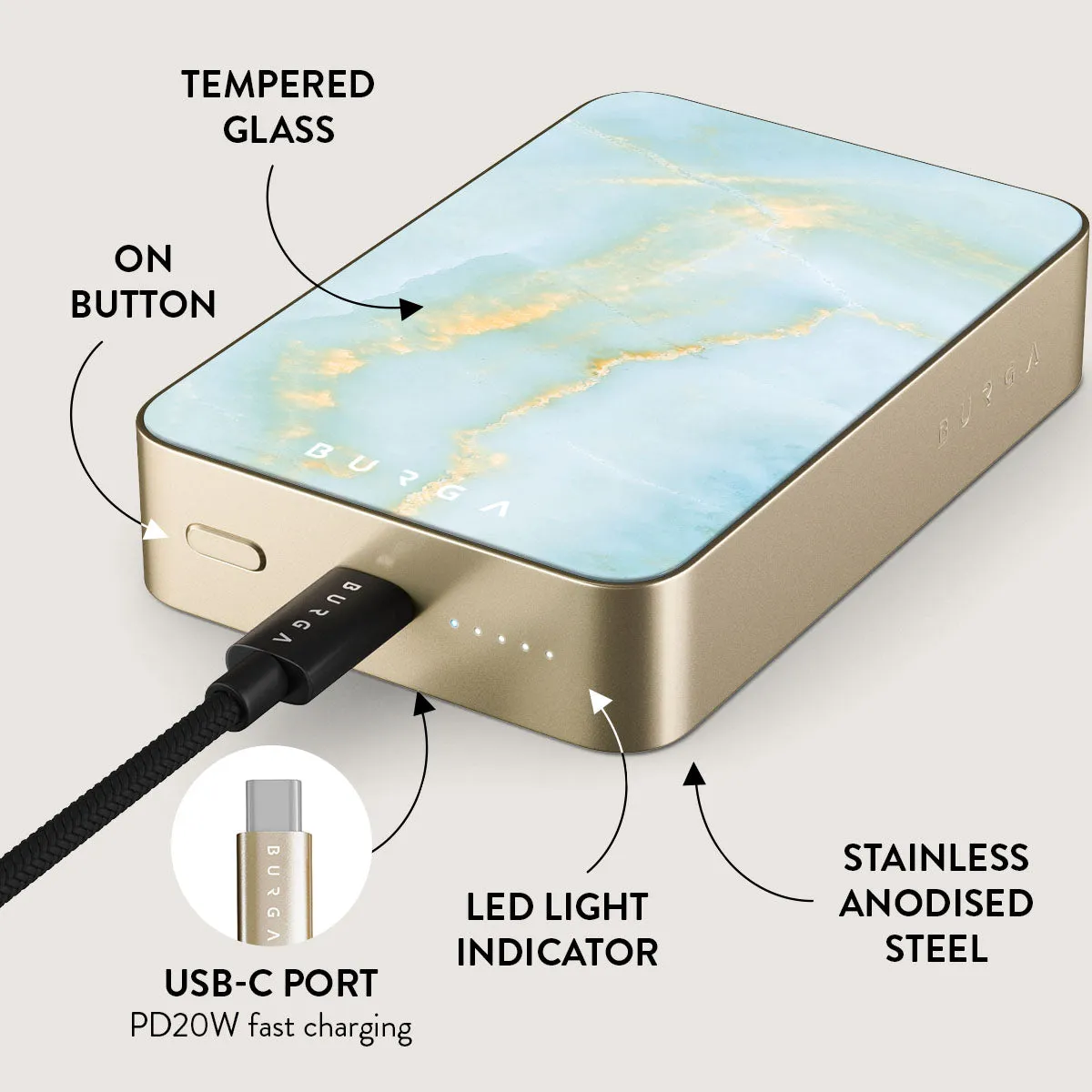 Sea Salt - Magnetic Power Bank