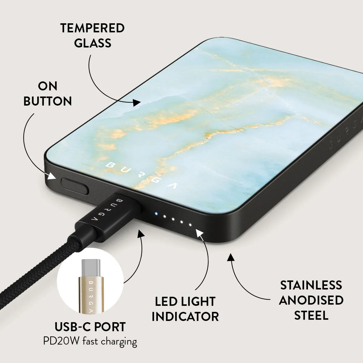 Sea Salt - Magnetic Power Bank