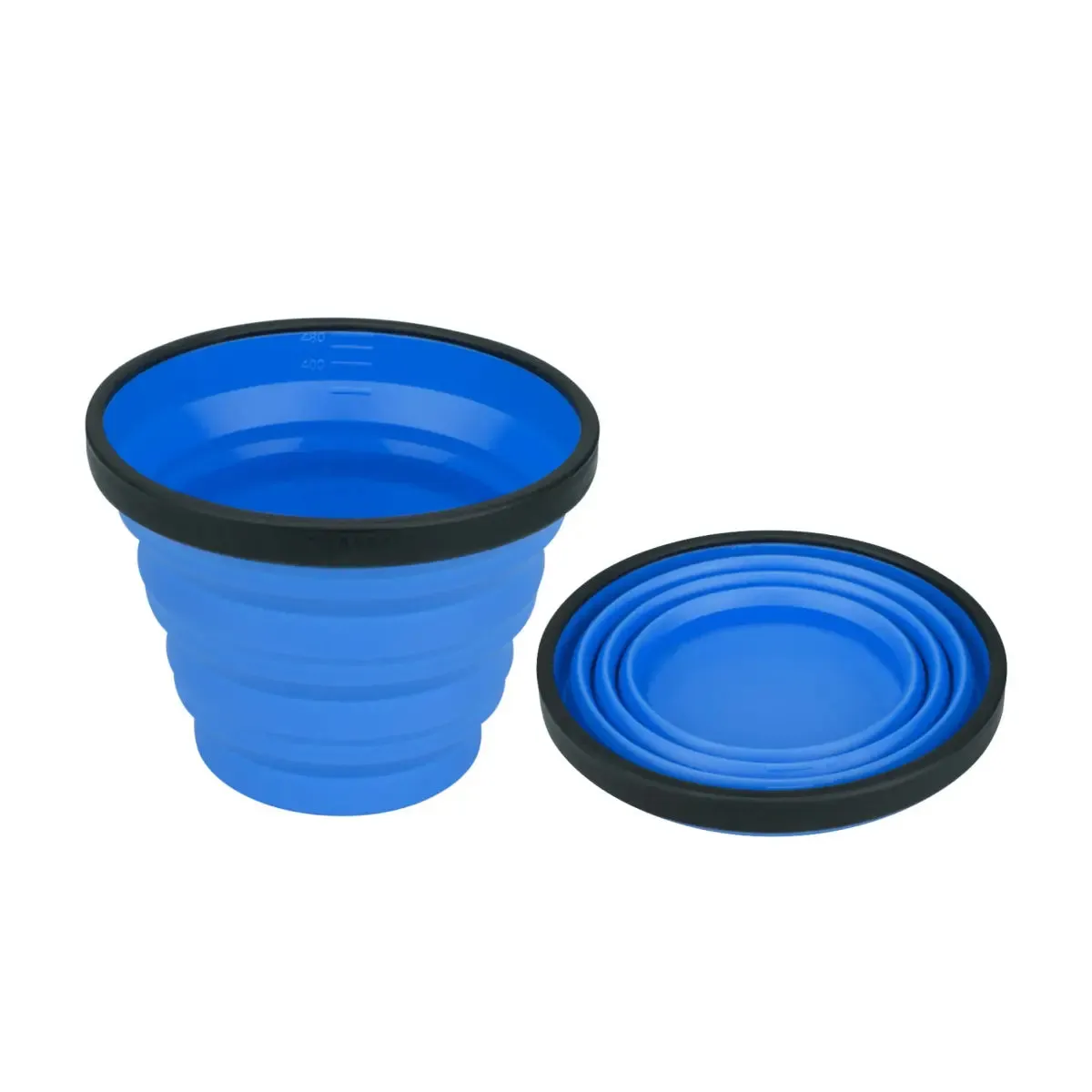 Sea to Summit X-Set 11 - 1.3L X-Pot Collapsible Kettle and 2 X-Mugs - Lime / Blue / Grey