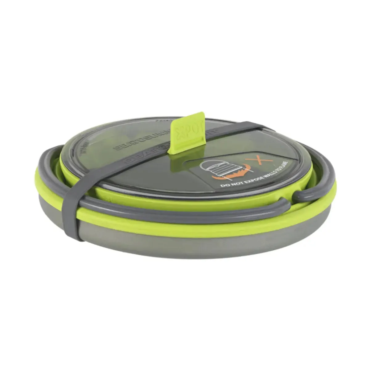 Sea to Summit X-Set 11 - 1.3L X-Pot Collapsible Kettle and 2 X-Mugs - Lime / Blue / Grey