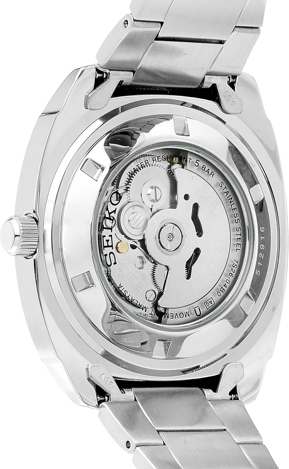 SEIKO Automatic Watch for Men - Recraft Series - Stainless Steel Case and Bracelet, Day/Date Calendar, 50m Water Resistant, and 41 Hour Power Reserve