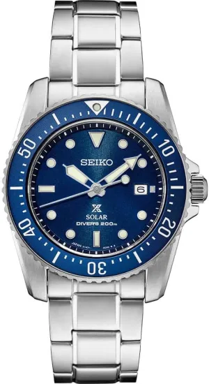 SEIKO Solar Dive Watch for Men - Prospex Collection - LumiBrite Hands - Water Resistant 200M