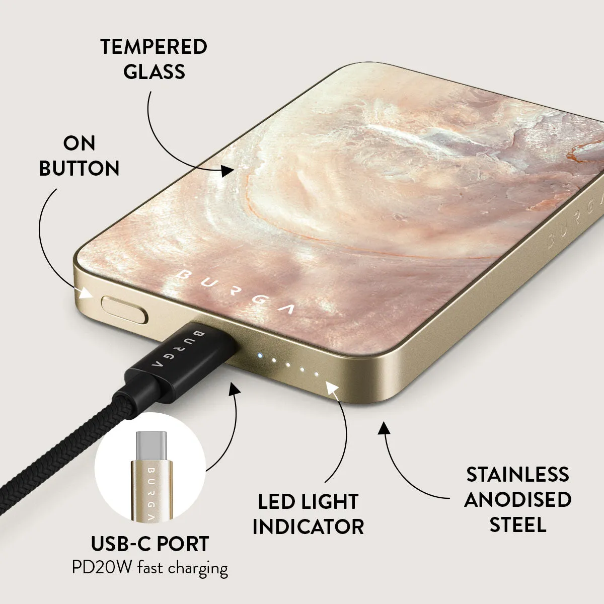 Serene Sunset - Chic Magnetic Power Bank