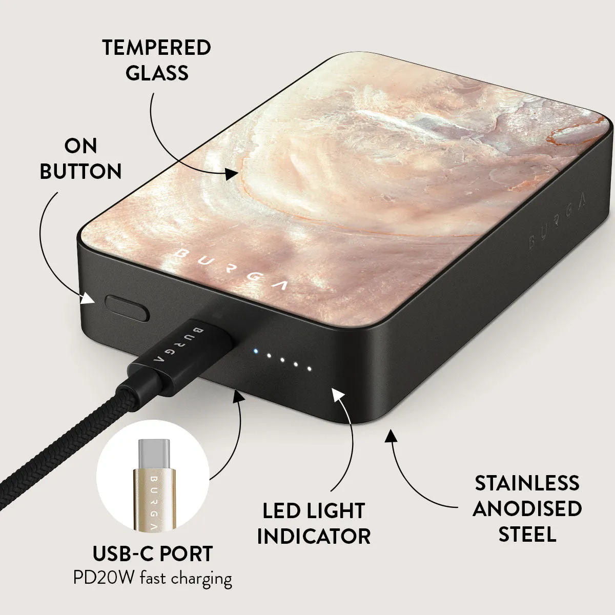 Serene Sunset - Chic Magnetic Power Bank