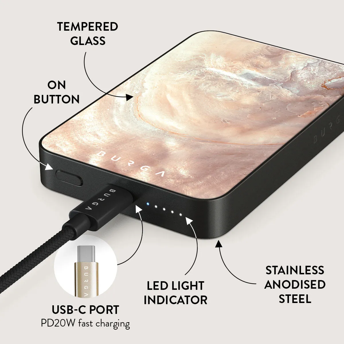 Serene Sunset - Chic Magnetic Power Bank