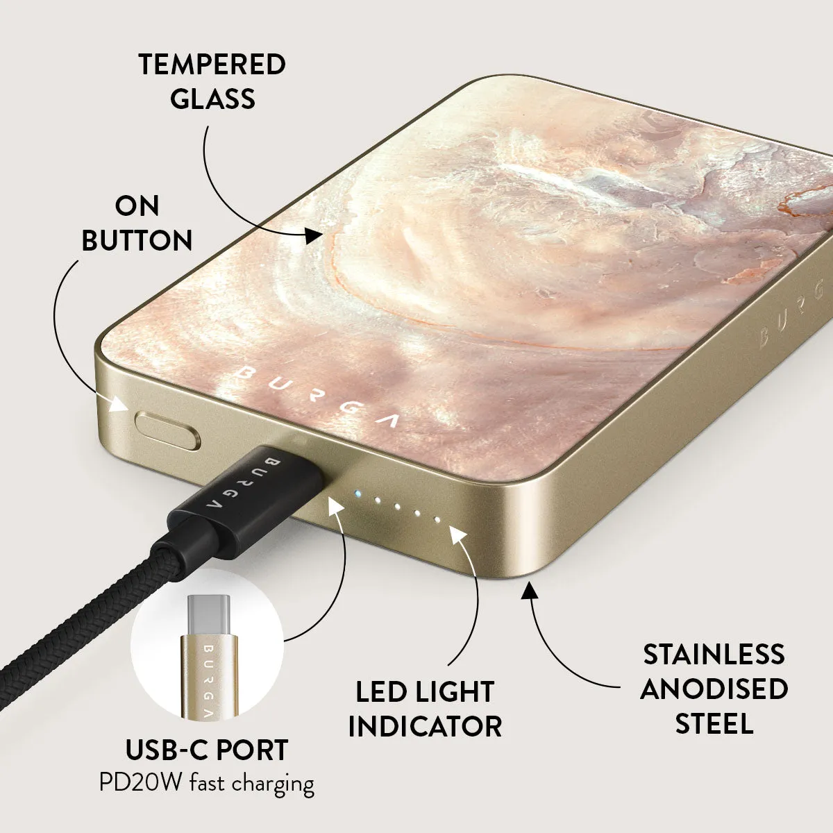 Serene Sunset - Chic Magnetic Power Bank