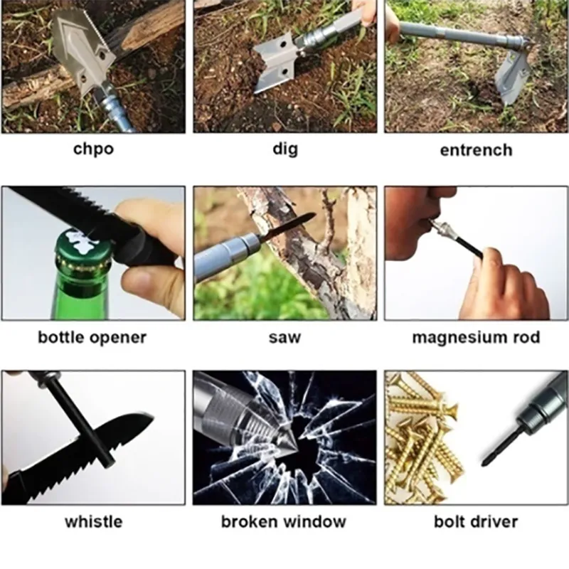 Shovel Camping 76cm Tactical Best-in-class High-performance Military Outdoor