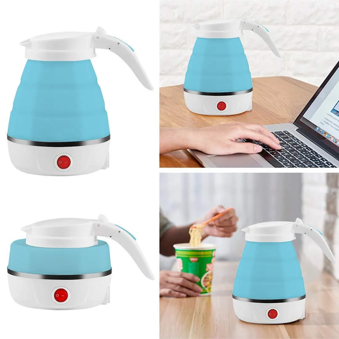 Silicone Foldable Electric Water Kettle – 600ml