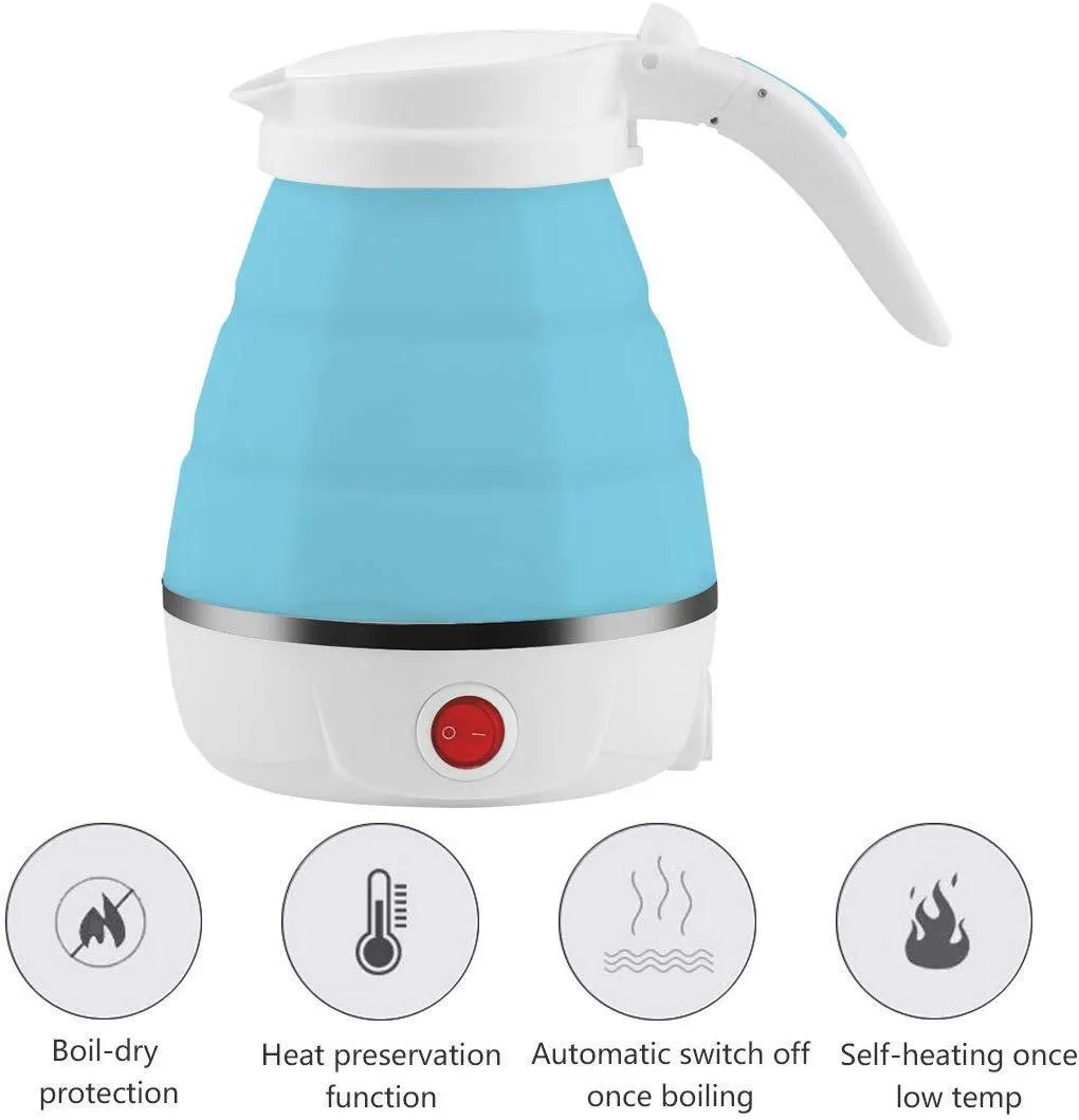 Silicone Foldable Electric Water Kettle – 600ml