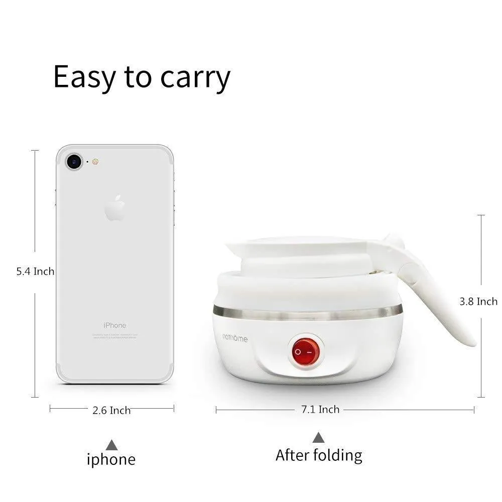 Silicone Foldable Electric Water Kettle – 600ml