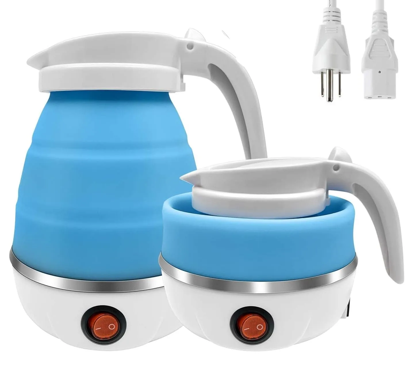 Silicone Foldable Electric Water Kettle – 600ml