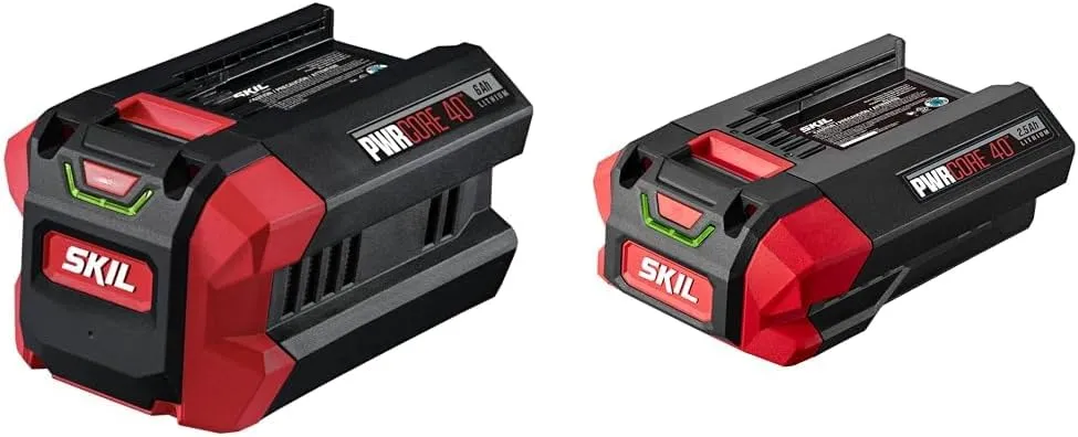 Skil 40V 6Ah and 2.5Ah PWR CORE Lithium Batteries for PWRCore 40V Tools