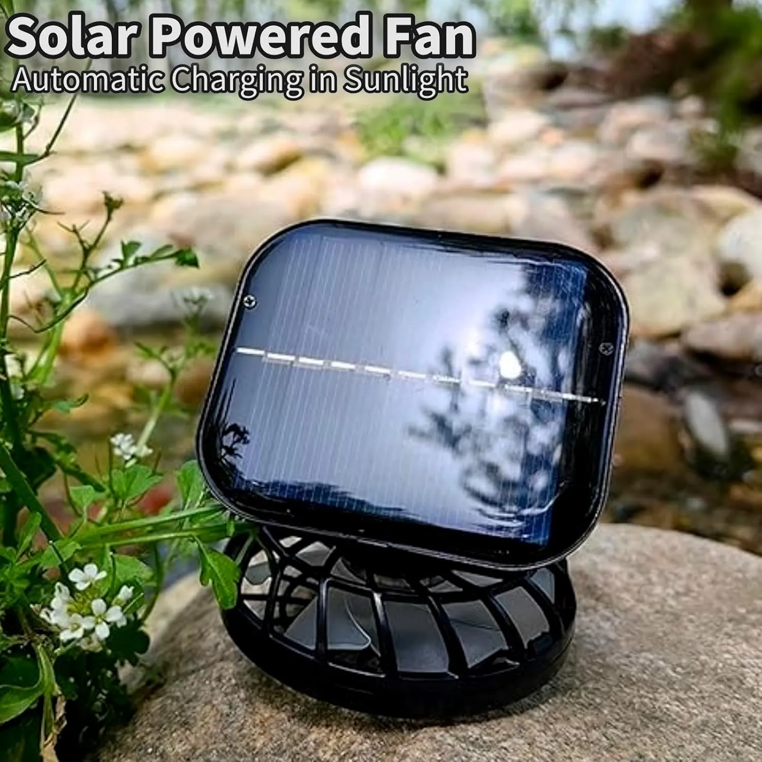 Solar Fan Hat for Men,Wide Brim Outdoor Fishing Hat 2 Solar Fan 3-Speed Adjustable Beach Cap for Camping, Hiking