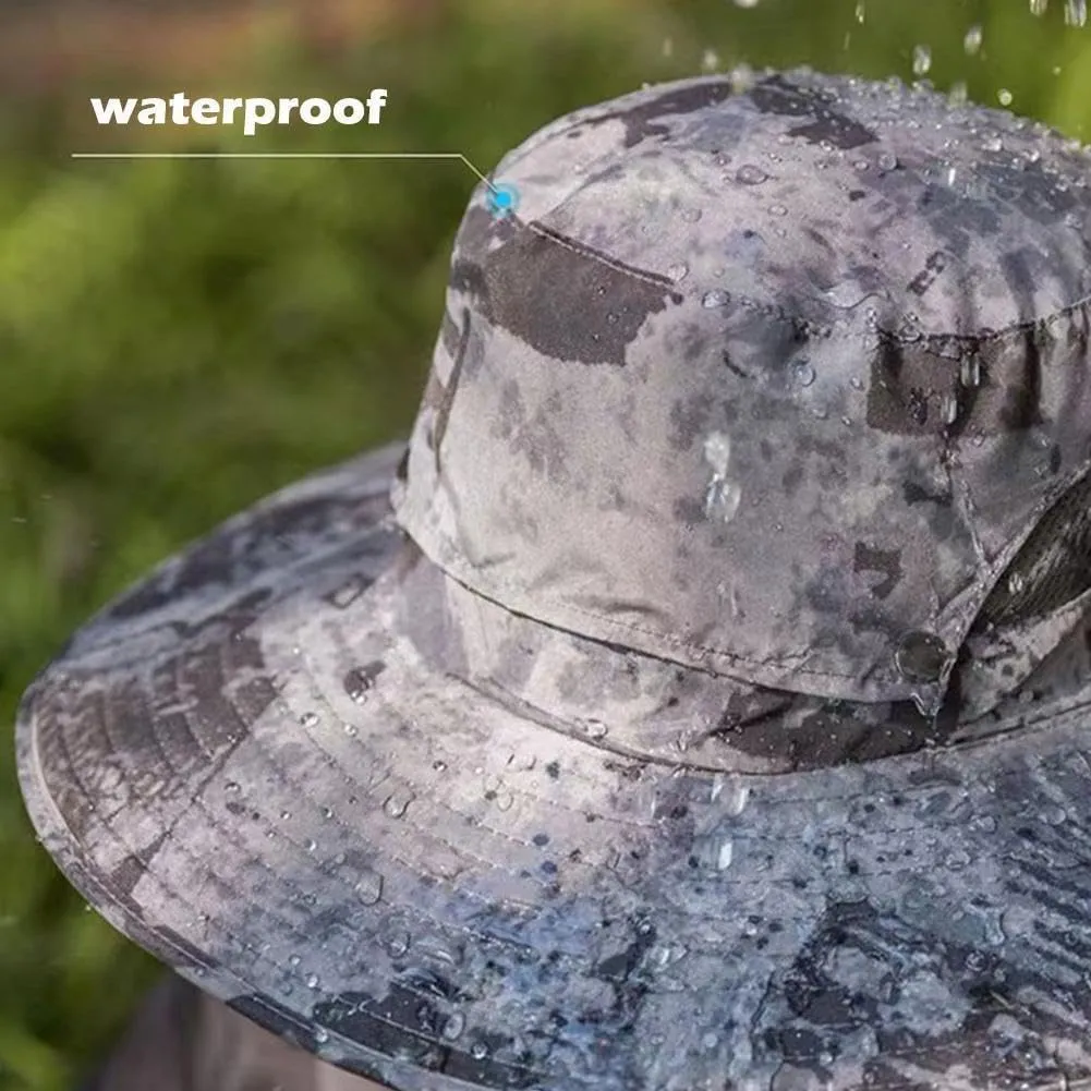 Solar Fan Hat,Outdoor Wide Brim Sun Hat with 2 Solar Fan,UV Protection Hiking Camping Fishing Hat for Men and Women