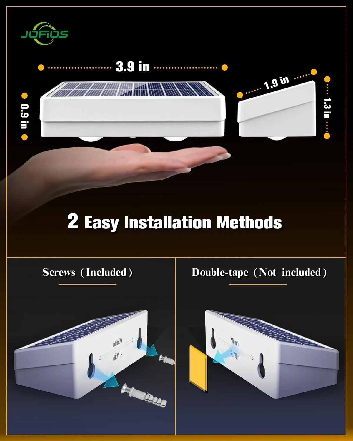 Solar Fence Lights 12 Pack, 50 Lumens Outdoor Fence Solar Lights with 12 Modes RGB Color Glow LED Solar Lights Outdoor Waterproof for Patio, Backyard, Deck, Fence, Railing.（White Shell）
