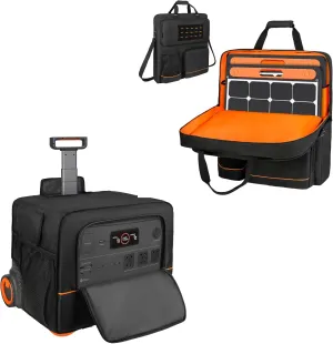 Solar Panel Storage Bag Compatible with Jackery SolarSaga 100W 100X/200W,Generator Dust Cover Compatible with Jackery Solar Generator 2000 Plus 400W/3000 PRO 400W/Jackery Explorer Kit 4000 Plus