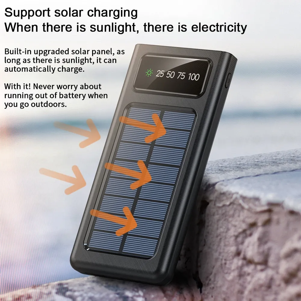 Solar Power Bank with Flashlight