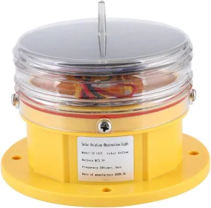 Solar Power Sidelight IP68 LED Ship Marine Dock Barge Safety Beacon Flashing Light 360° Lighting for Marine Navigation