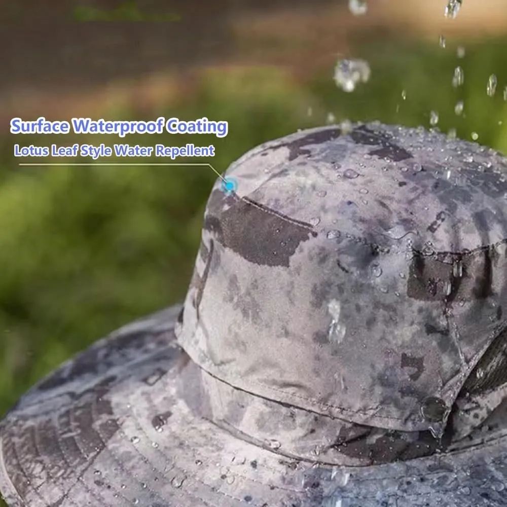 Solar Powered Fan Hat, Wide Brim Sun Protection Cap with Dual Charging, USB and Solar
