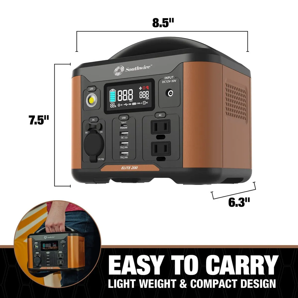 Southwire Elite 200 Series™ Portable Power Station - 53250