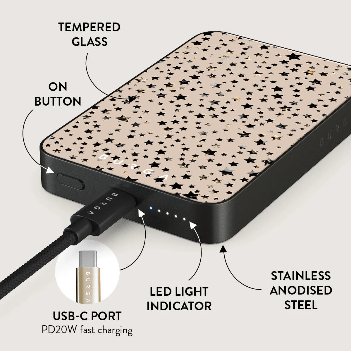 Sparkling Tiara - Stars Magnetic Power Bank