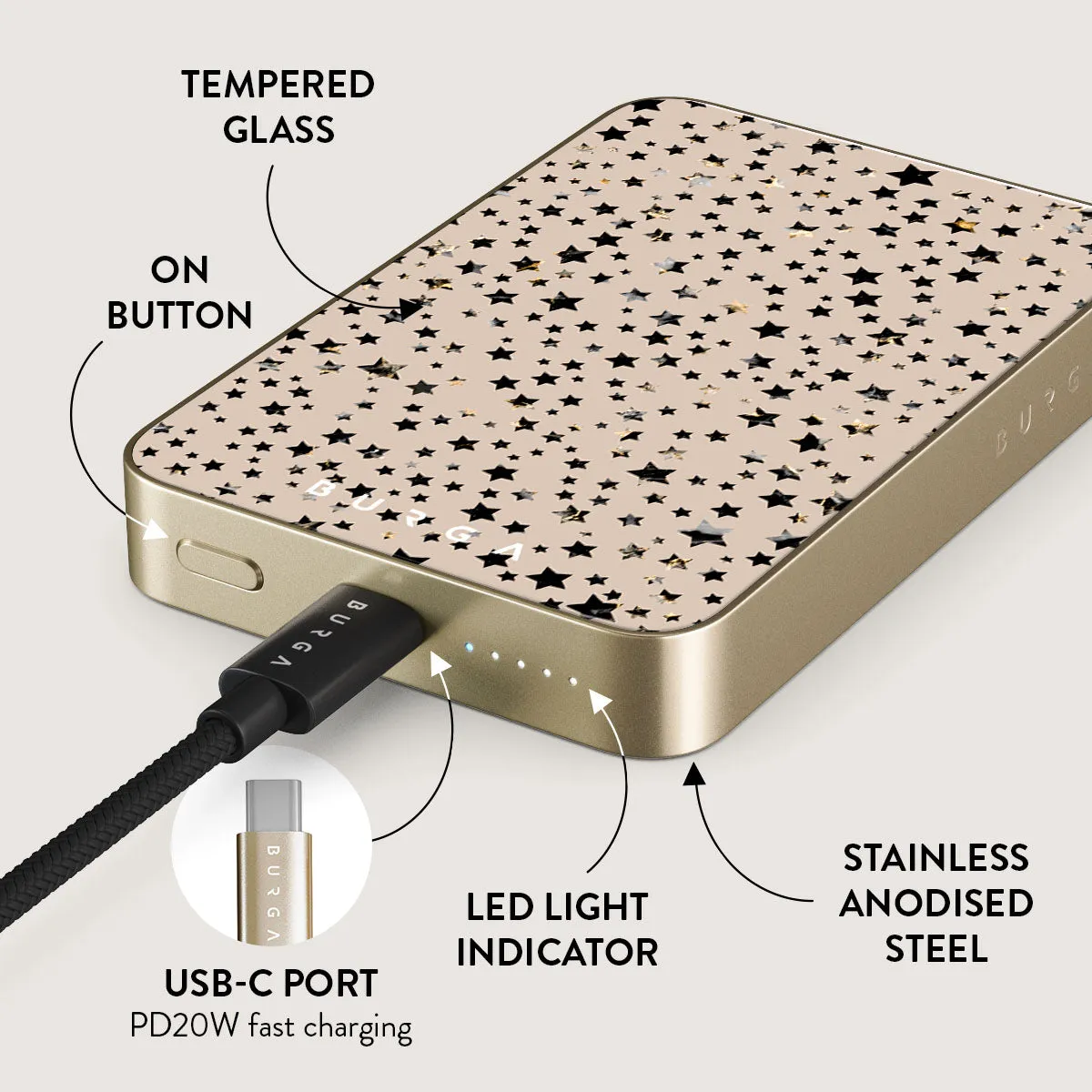 Sparkling Tiara - Stars Magnetic Power Bank