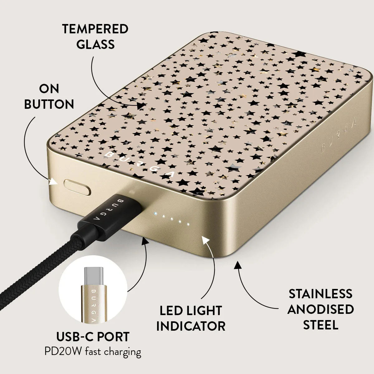 Sparkling Tiara - Stars Magnetic Power Bank